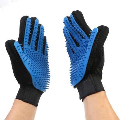 Upgrade Version 259 Tips Pet Grooming Clean Glove Gentle Deshedding Dog Bath Brush Glove Efficient Pet Hair Remover Mitt Gloves