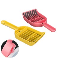 Factory direct selling wholesale environmental multicolor durable plastic big cat sand shovel pet cleaning supplies